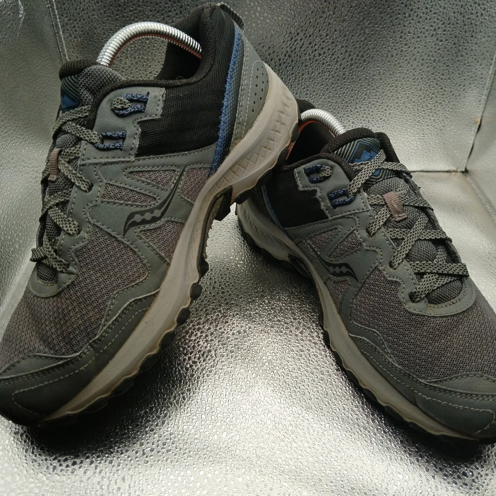 Saucony Gray Excursion TR14 Trail Running  Sneakers Men's Size 9W